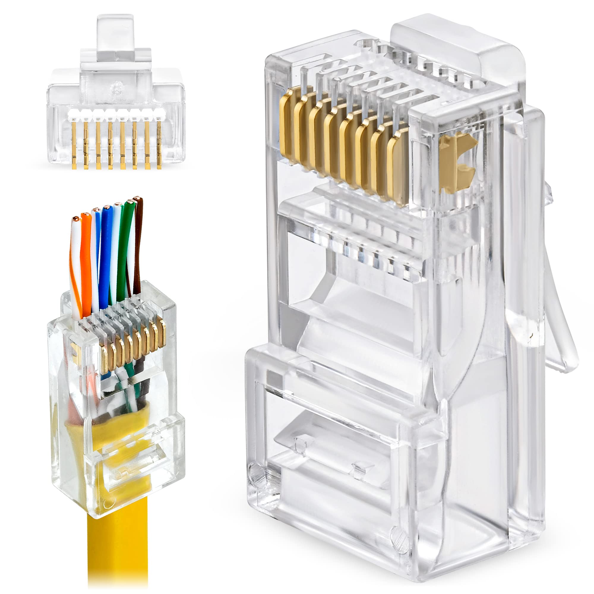 CAT6 RJ45 Connectors 100pcs
